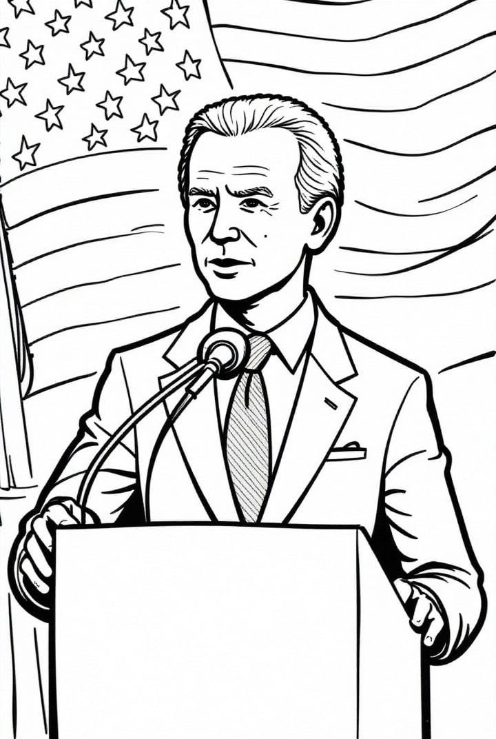 President Biden gives a speech