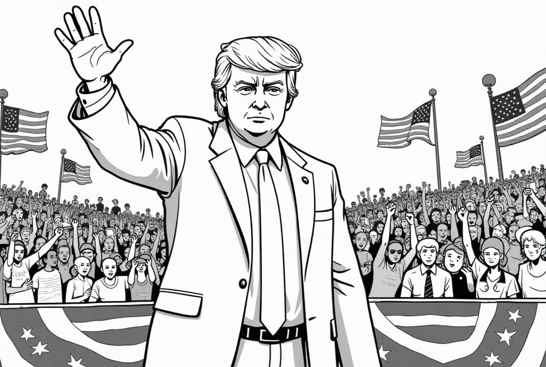 President Donald Trump at a meeting
