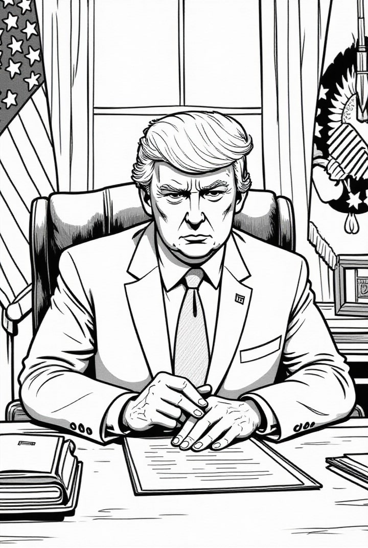 President Donald Trump in Oval Office