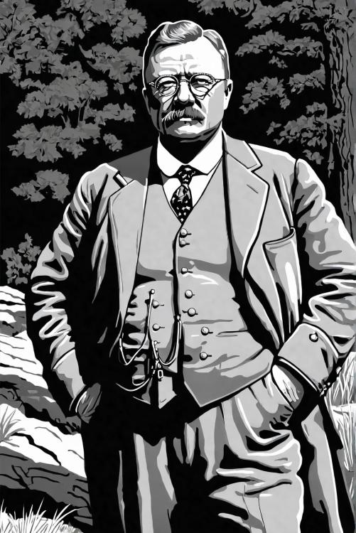 President Theodore Roosevelt in nature