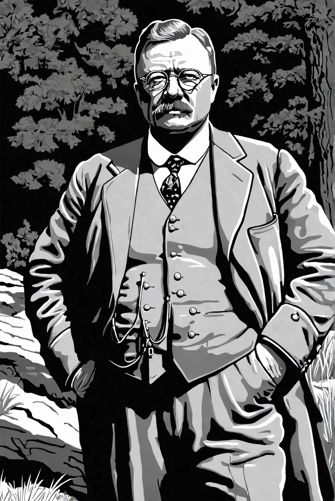 President Theodore Roosevelt in nature