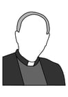 Coloring pages priest