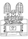 Coloring page priest