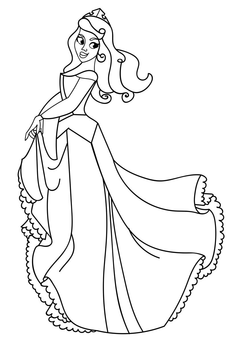 Coloring Page princess   free printable coloring pages   Img 20
