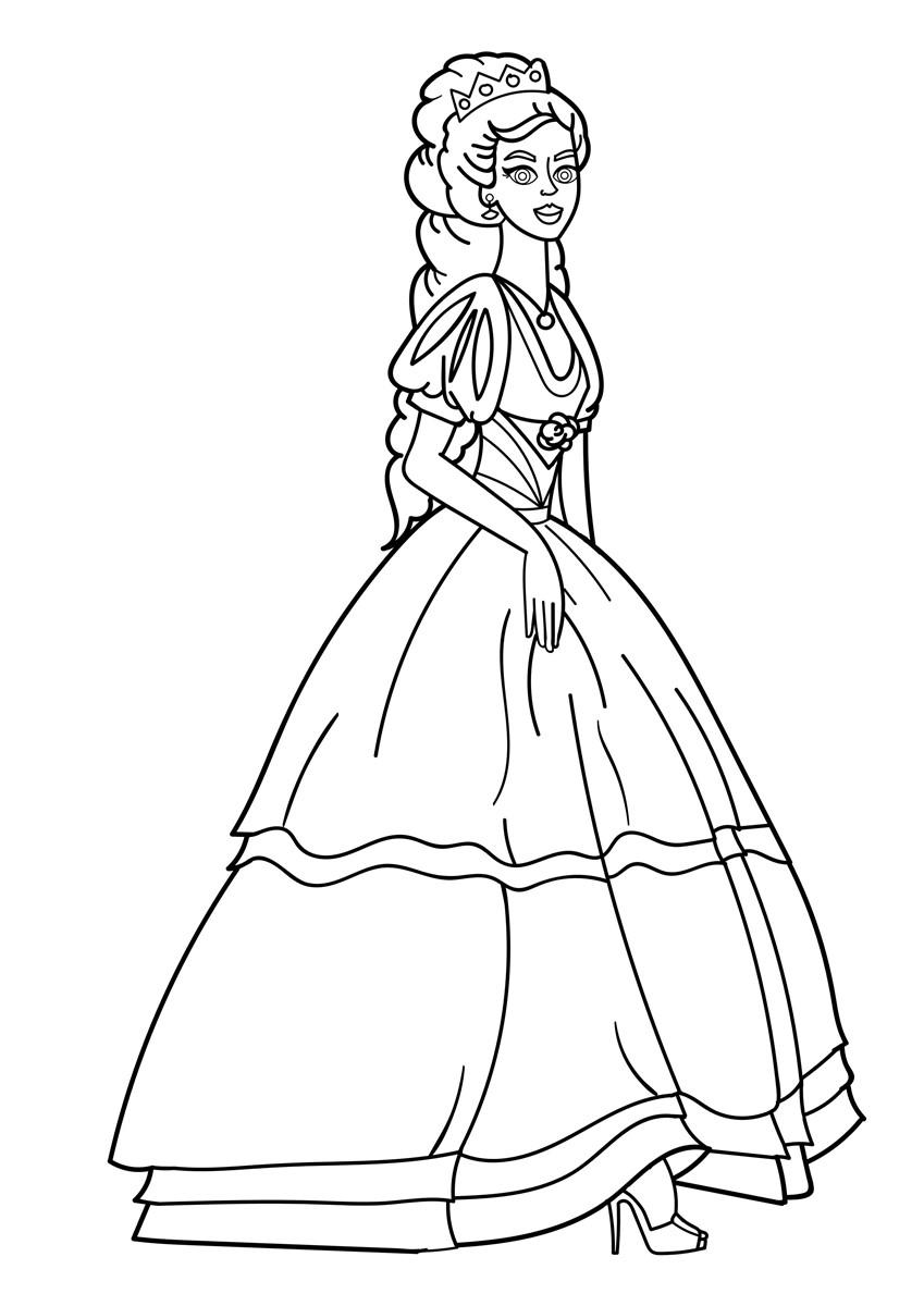 40 Princess Queen Coloring Pages Best