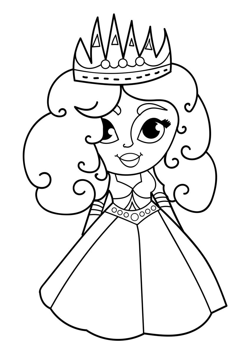Coloring page princess