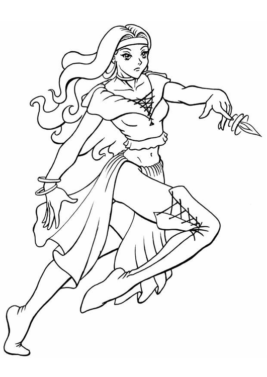 Coloring page princess