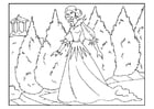 Coloring page princess