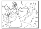 Coloring page princess