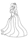 Coloring page princess