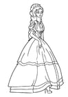 Coloring page princess