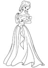 Coloring page princess