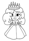 Coloring page princess