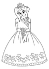 Coloring page princess