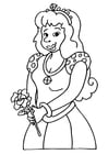 Coloring page princess
