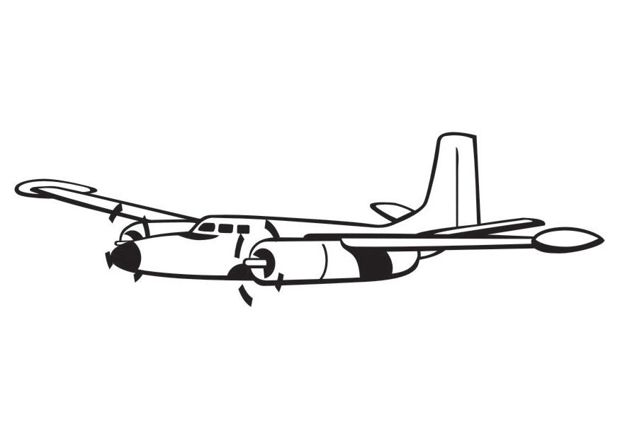 Coloring Page Propeller Aeroplane - free printable coloring pages - Img ...