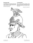 Coloring page prussian soldier