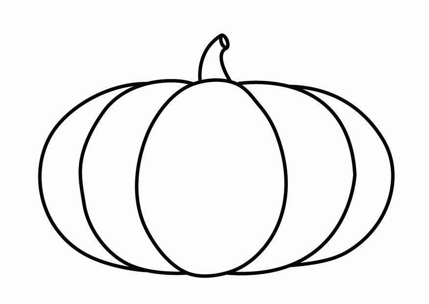 Coloring page pumpkin