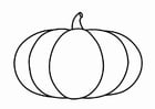 Coloring page pumpkin