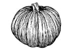 Coloring page pumpkin