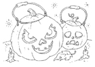 Coloring pages pumpkins