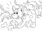 Coloring pages puppy