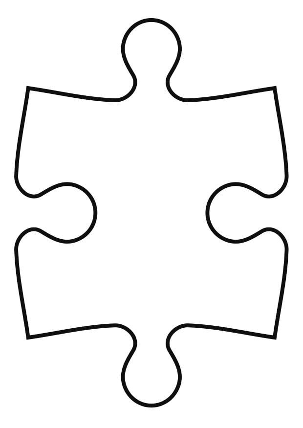 Coloring Page puzzle piece - free printable coloring pages - Img 27119