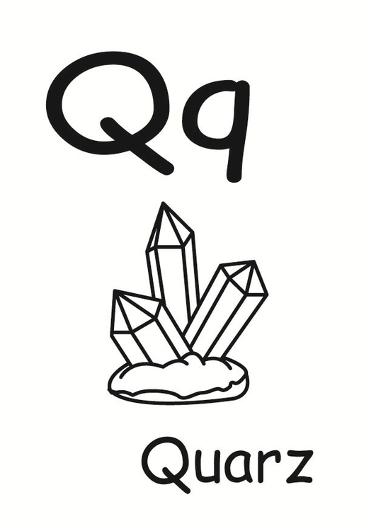 Coloring page q