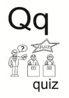 Coloring page q