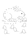 Coloring pages rabbit - count by 2
