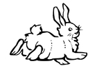 Coloring page rabbit