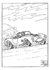 Coloring page race car