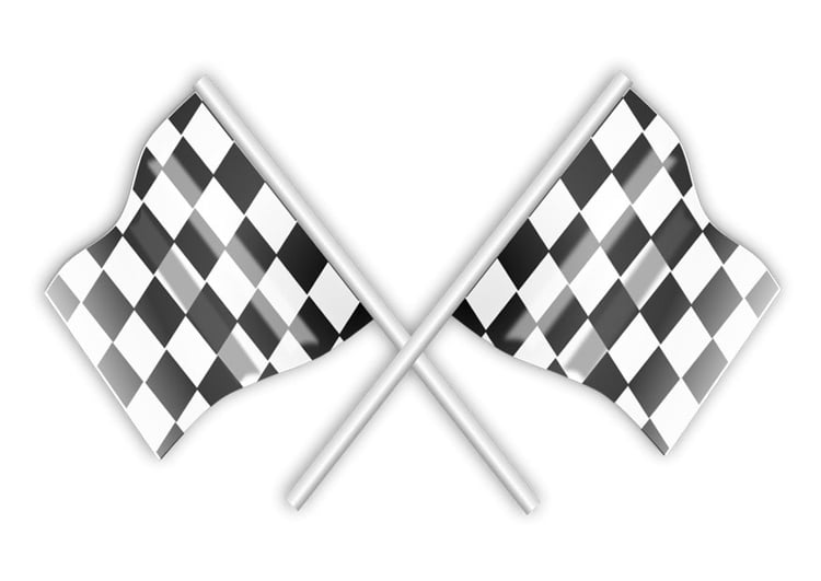 Coloring page race flags
