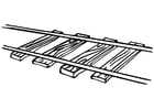 Coloring page railway