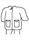 Coloring pages raincoat - parka