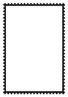 Coloring page Rectangular Postage Stamp