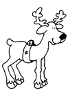 Coloring page Reindeer