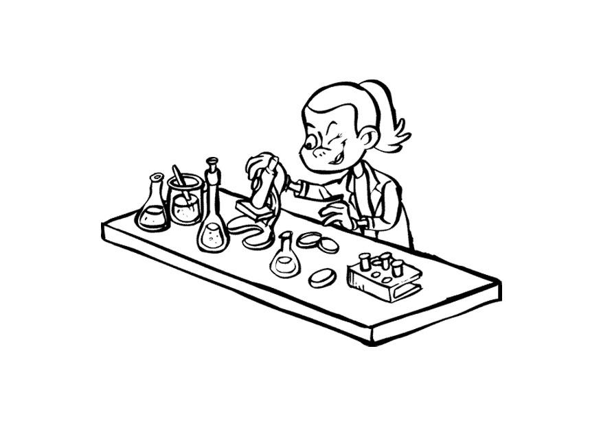 Coloring page researcher