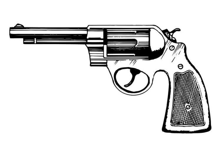 Coloring page revolver