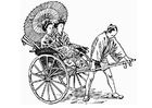 coloring-page Rickshaw
