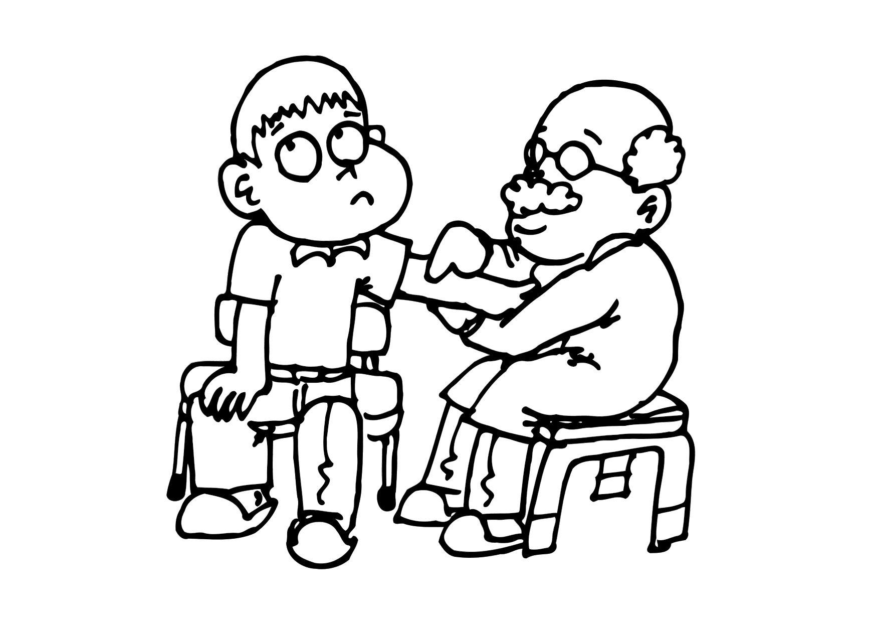 Coloring page right to personal care