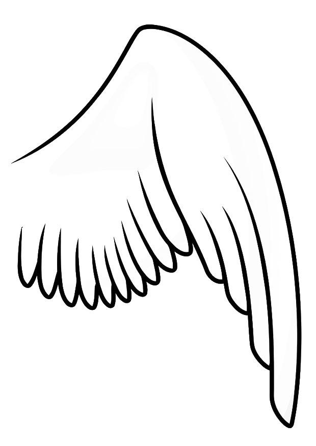 Coloring page right wing