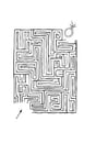 Coloring page ring maze