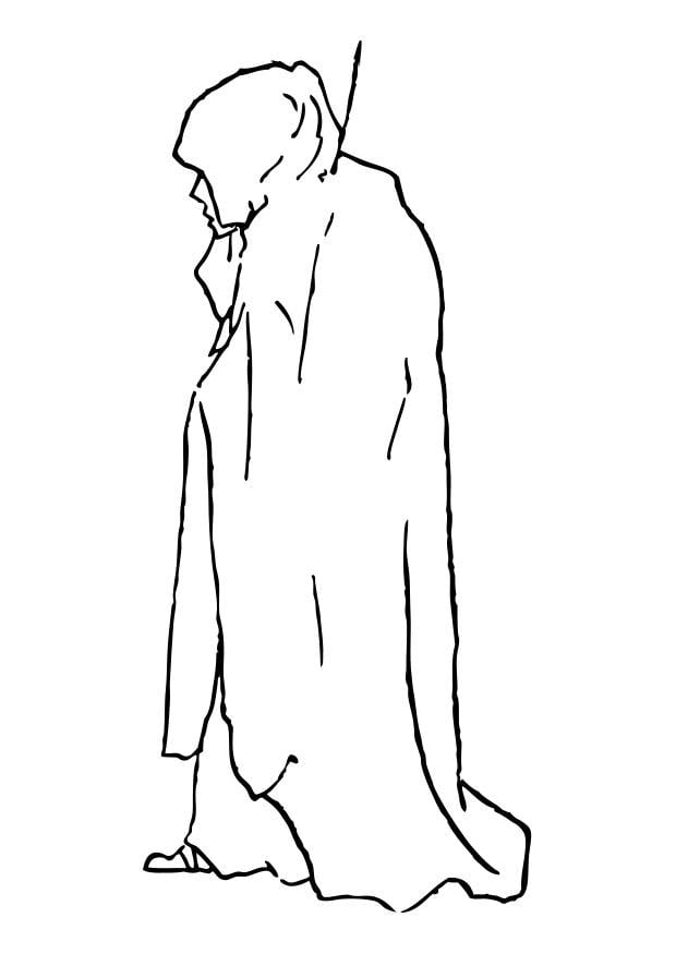 Coloring page robe
