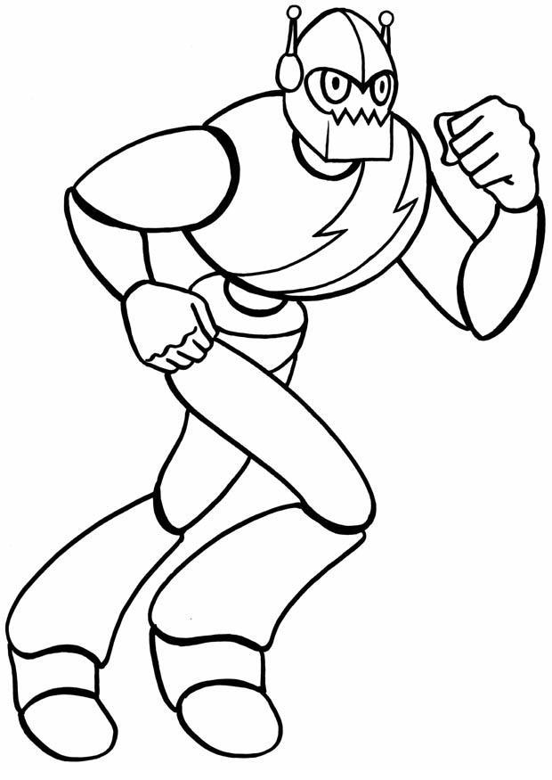 Coloring Page robot - free printable coloring pages - Img 11103