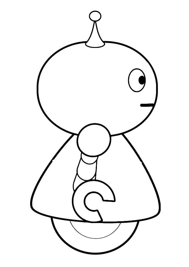 Coloring Page robot - free printable coloring pages - Img 28540