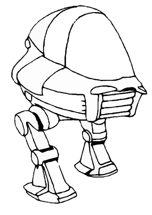 Coloring page robot