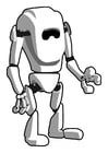Coloring page robot