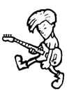 Coloring pages rock musician