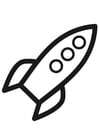 Coloring pages rocket